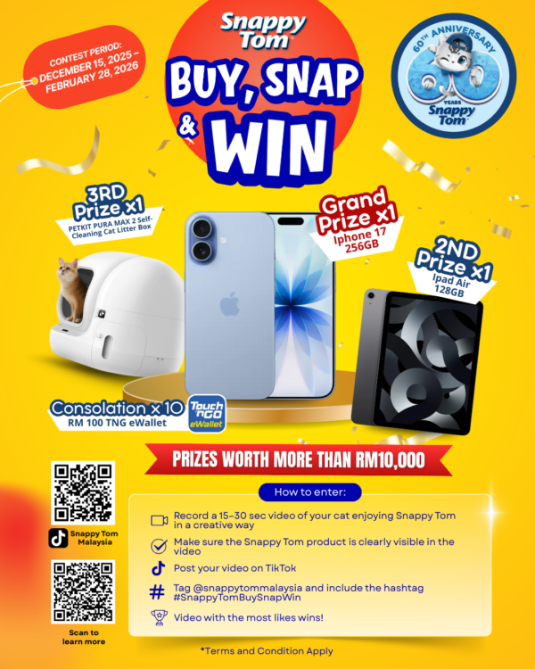 Snappy Tom 60th Anniversary “Buy, Snap and Win” Contest – Snappy Tom